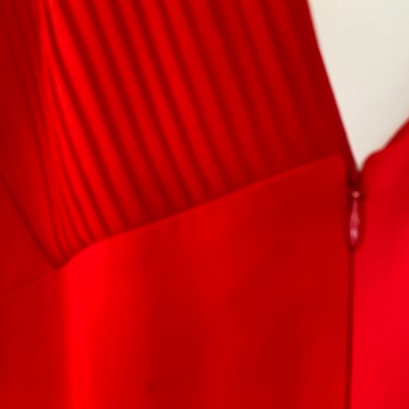 Red one shoulder dress by AIJEK - Picture 6 of 7